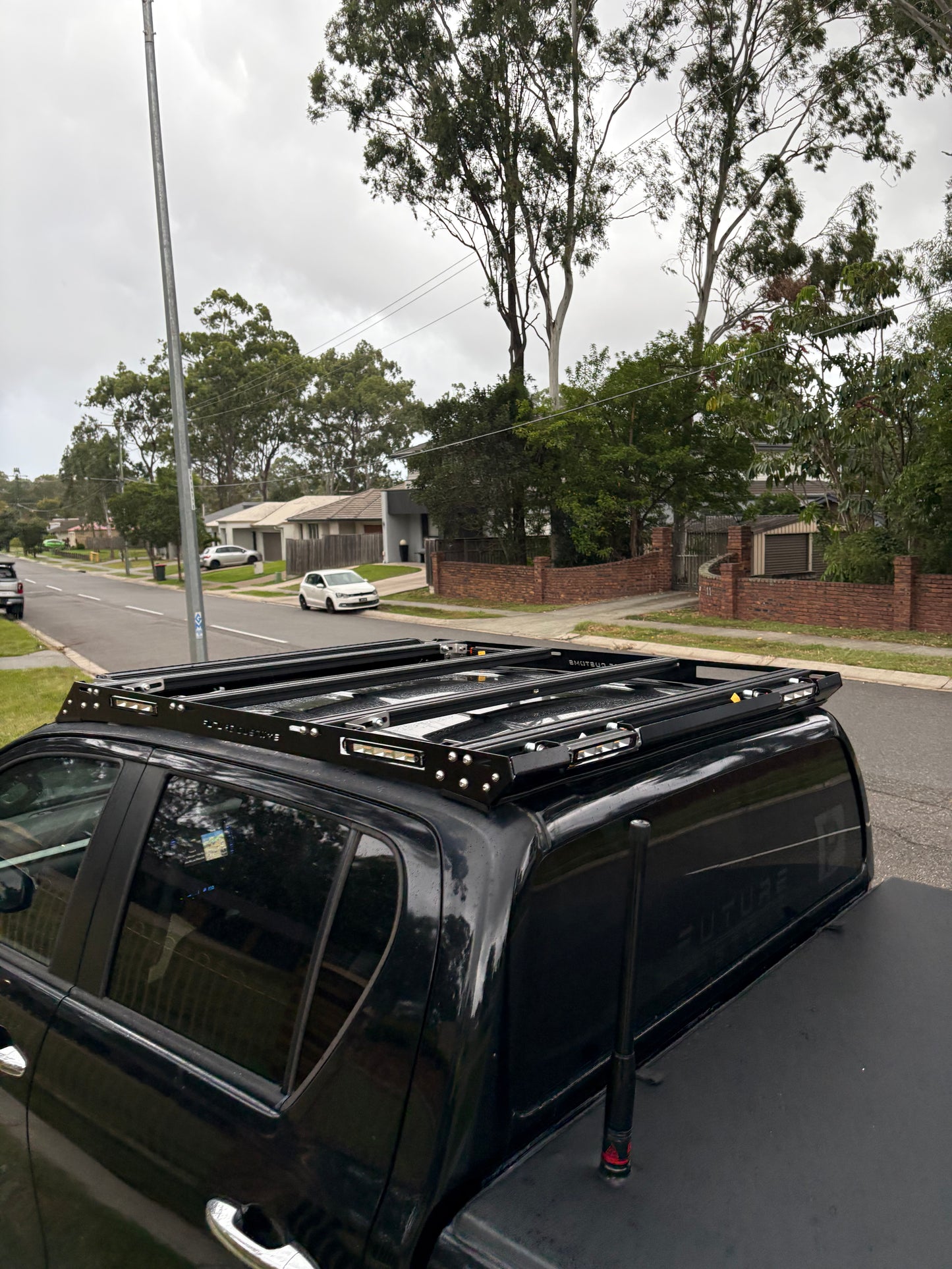 N80 Hilux Seamless roofrack - WHIP AERIAL - (2015-2021) - FREE SHIPPING