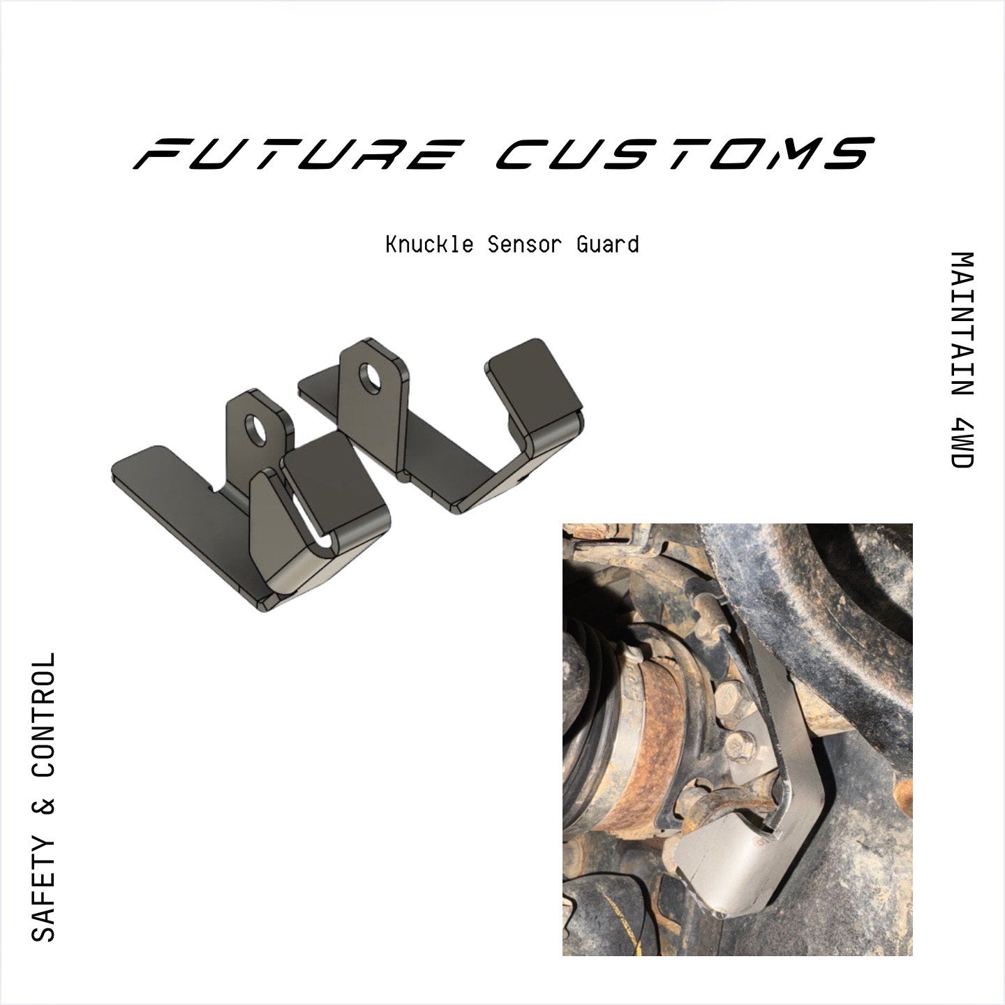MN-MR Front sensor guard - Knuckle (Pair) – Future Customs