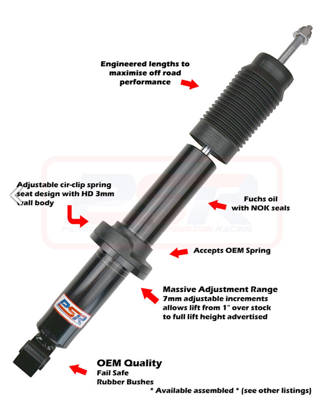 Mitsubishi Triton ML - MN - MQ - MR PSR B54 2-3" Front Assembled Struts